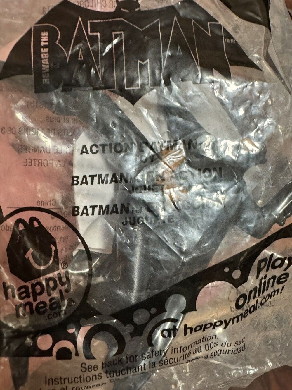 Beware The Batman Mask Batmobile Batcycle McDonalds Sealed Toy Lot 2013